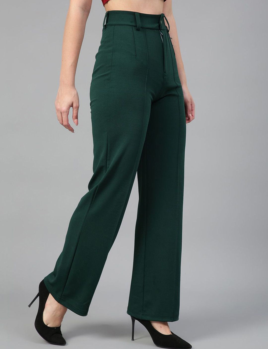 Kotty White and Green Long Sleeves T-Shirt with Trouser