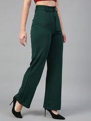 Kotty White and Green Long Sleeves T-Shirt with Trouser