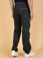 Kotty Men Solid Easy Wash Cargos Trousers