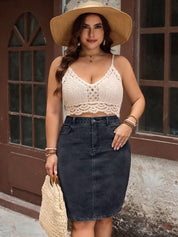 Kotty High-Rise Denim Mini Skirt