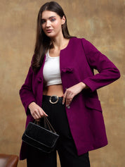 Kotty Solid Long Sleeves Overcoat