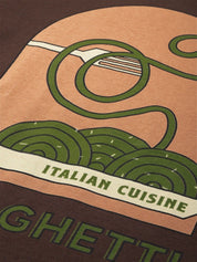 Kotty Graphic Printed Round Neck Drop-Shoulder Sleeves Oversized T-shirt