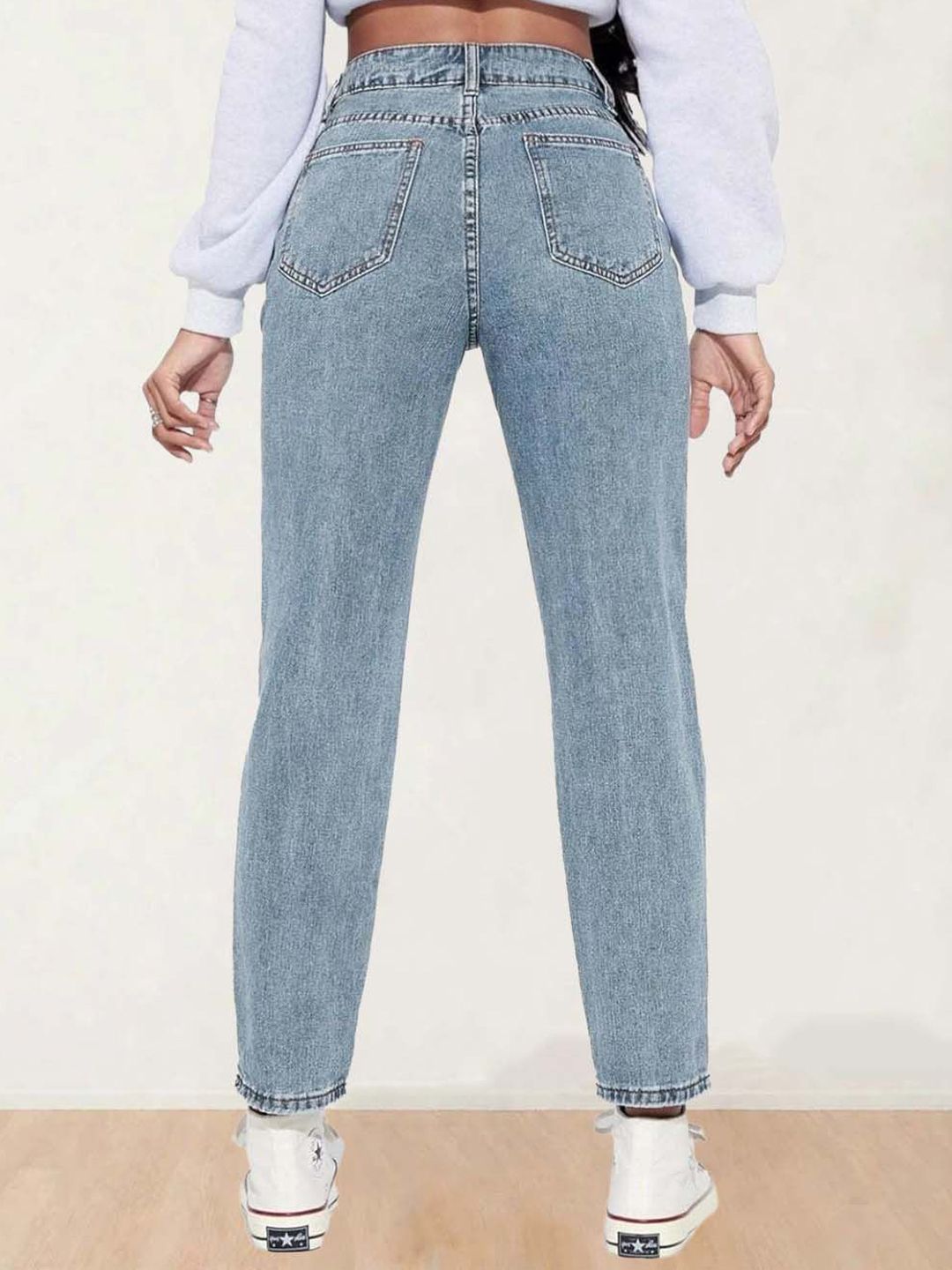 Kotty Women Tapered Fit High-Rise Stretchable Jeans