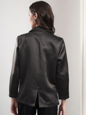 Kotty Notched Lapel Front Open Blazer