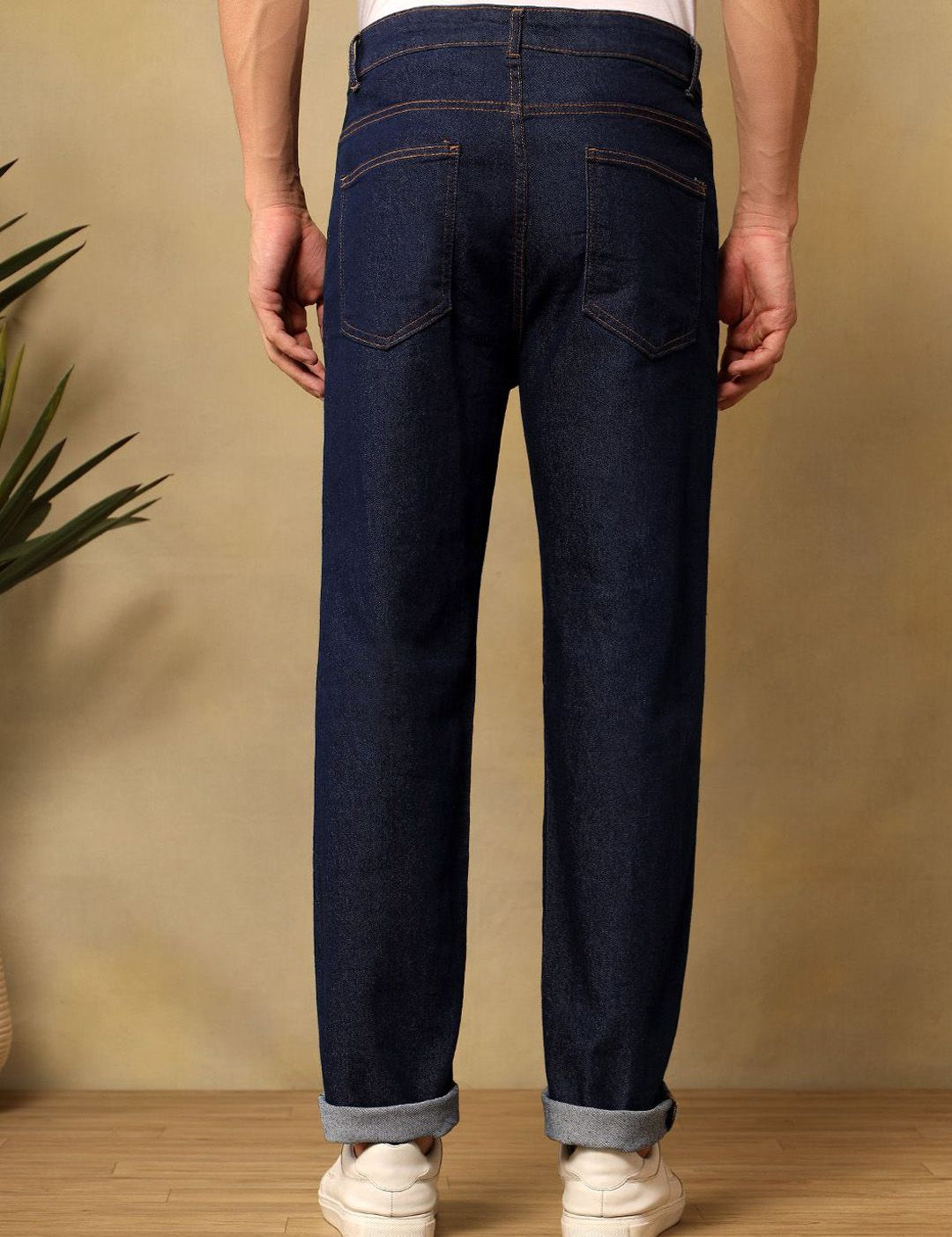 Kotty Men Regular Fit Mid-Rise Stretchable Jeans