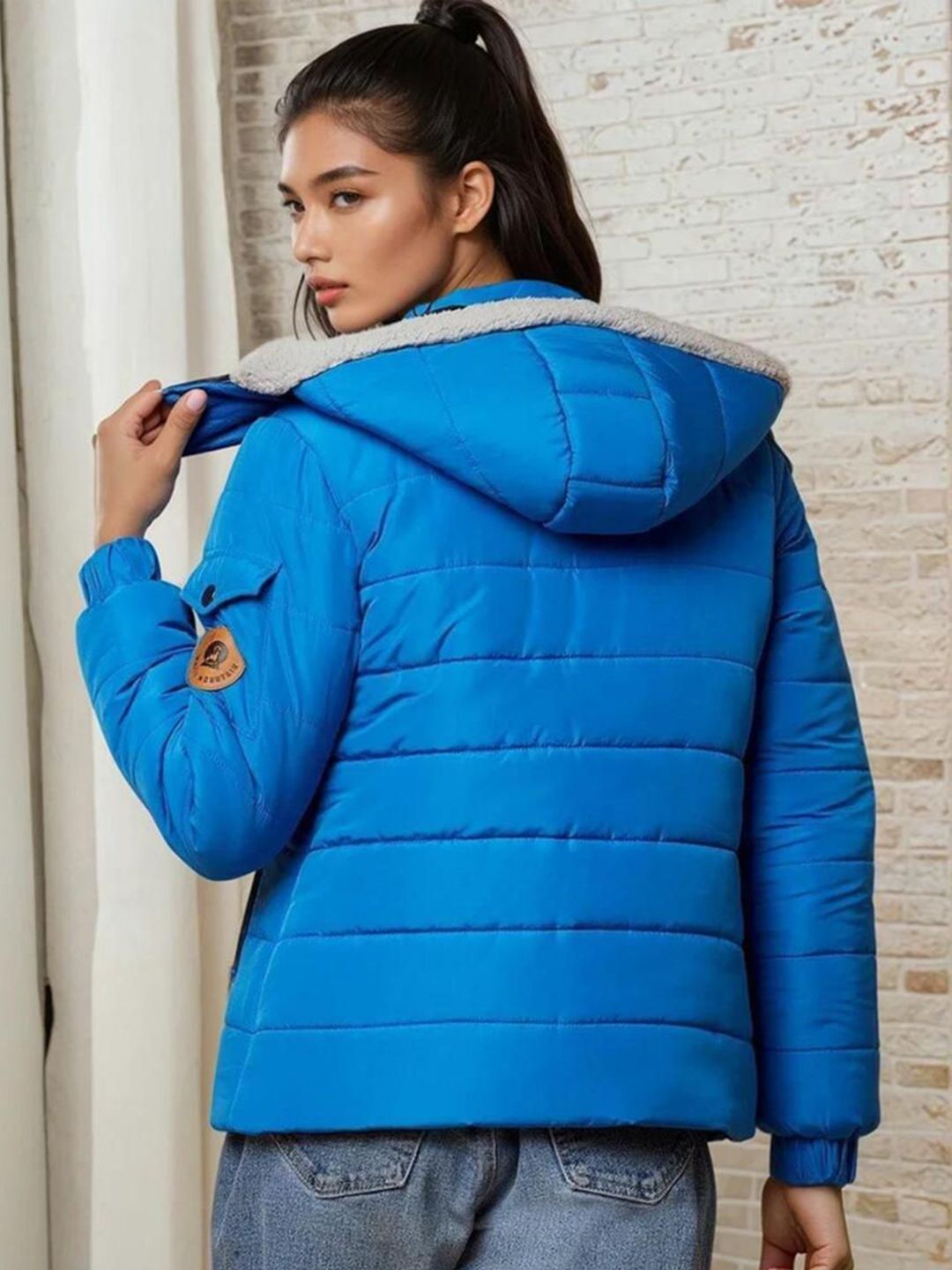 Kotty Mock Collar Lightweight Puffer Jacket 