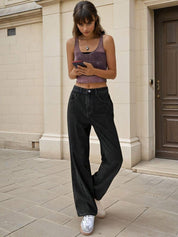 Kotty Women Jean Straight Fit High-Rise Stretchable Jeans