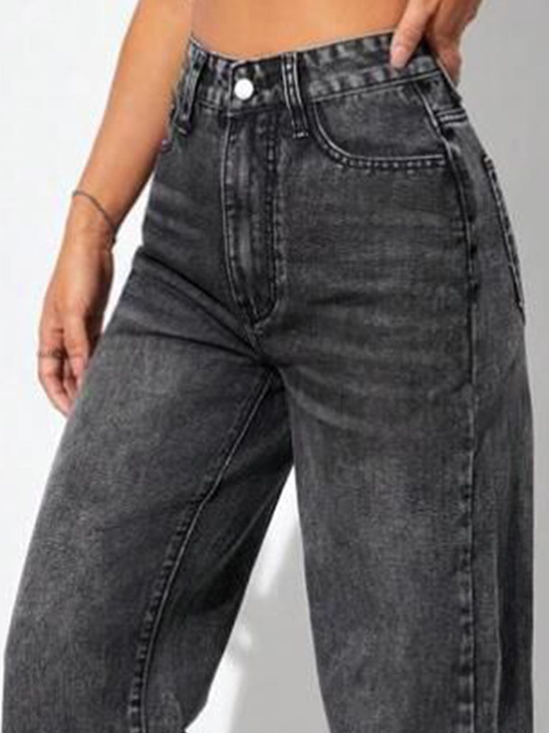 Kotty Women Jean Straight Fit High-Rise Stretchable Jeans