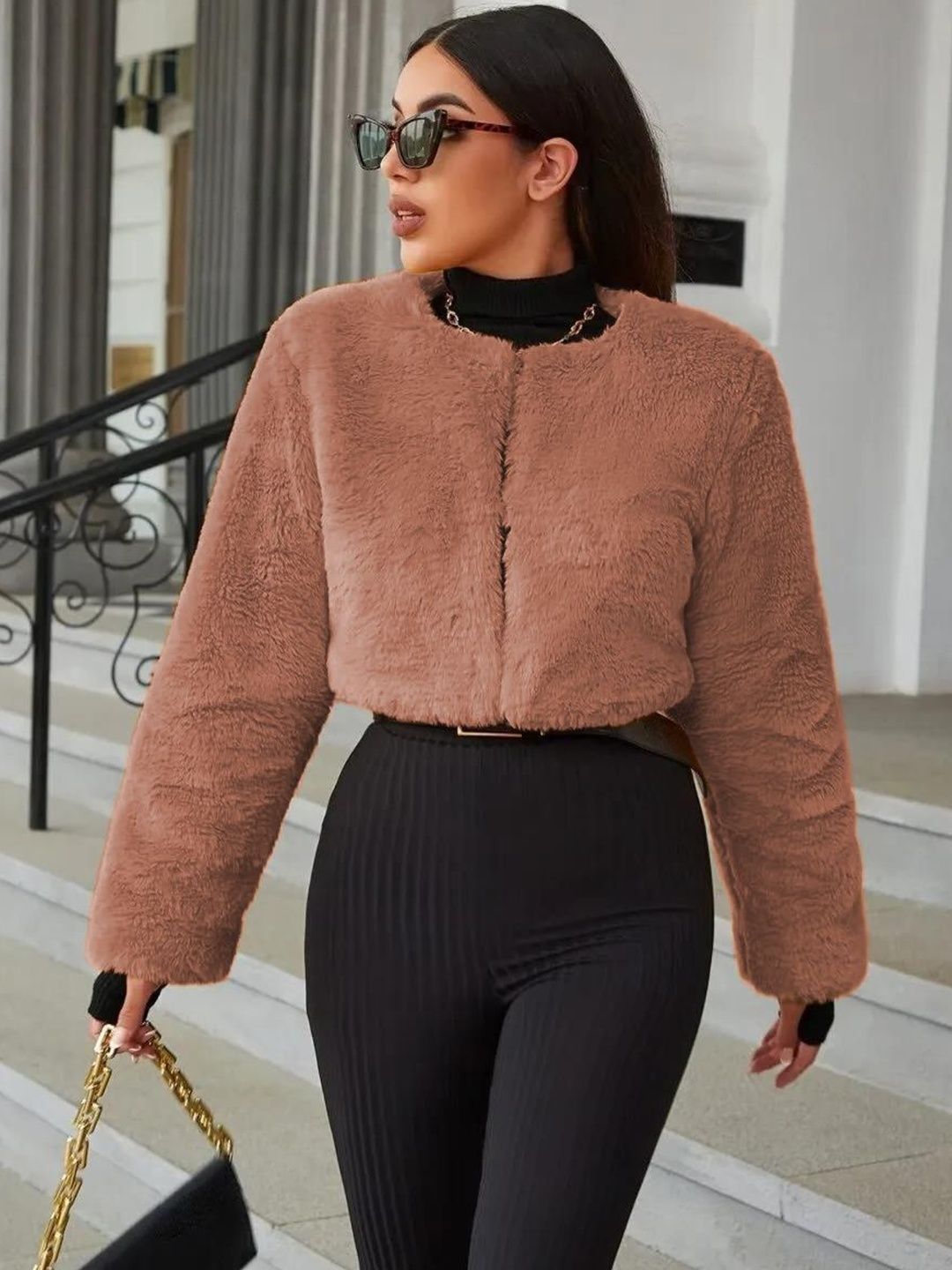 Kotty Women Crop Open Front Jacket