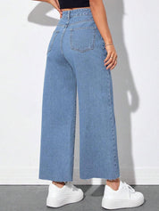Kotty Women Jean High-Rise Wide Leg Stretchable Jeans
