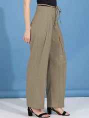 Kotty Women Classic High-Rise Pleated Trousers