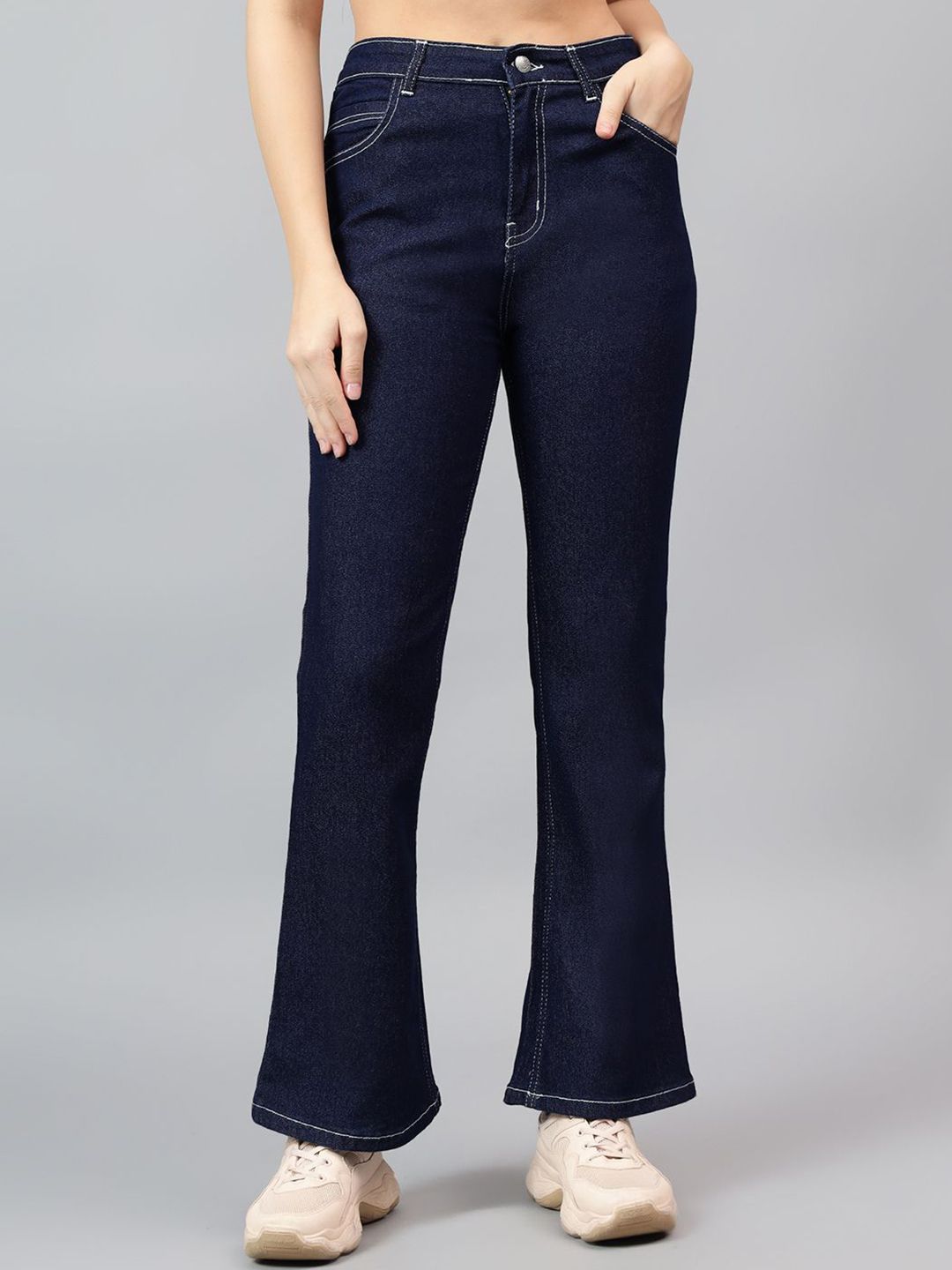 Kotty Women Bootcut High-Rise Stretchable Jeans