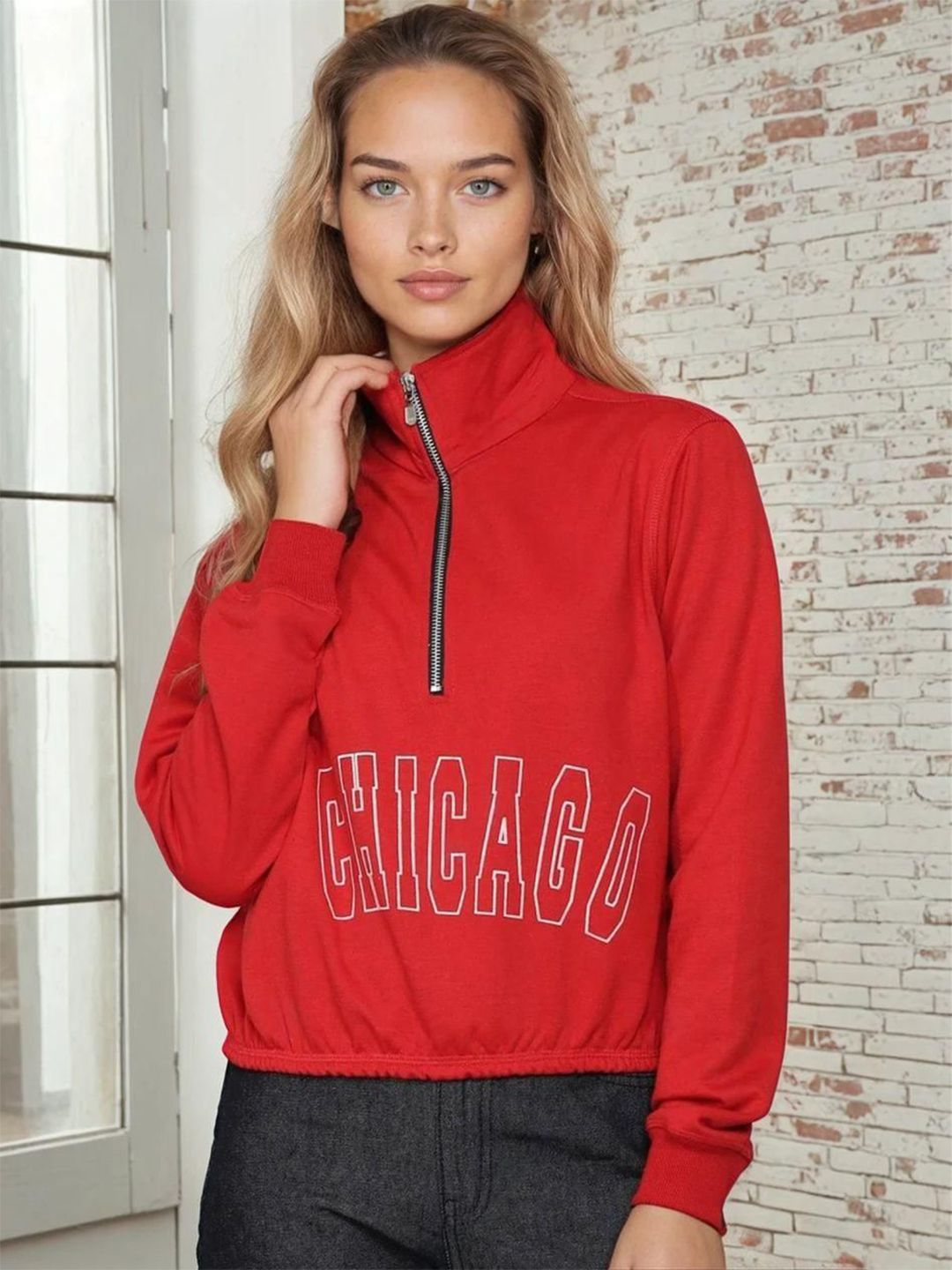 Kotty Women Full Sleeve Printed Sweatshirt