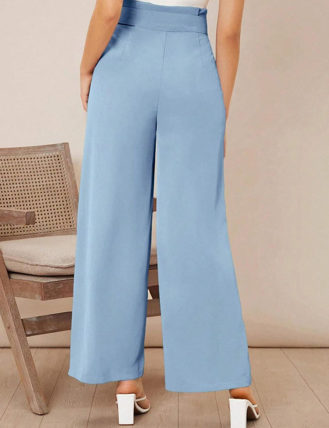 Kotty Women High-Rise Easy Wash Pleated Formal Trousers
