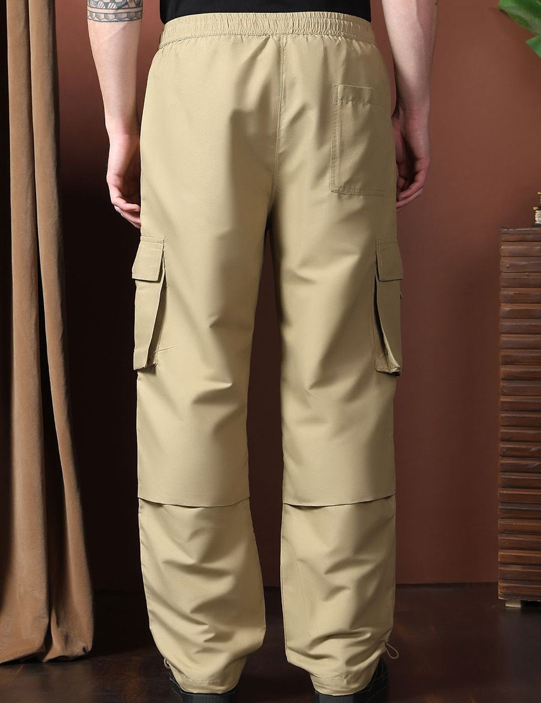Kotty Men Relaxed Easy Wash Cargos Trousers