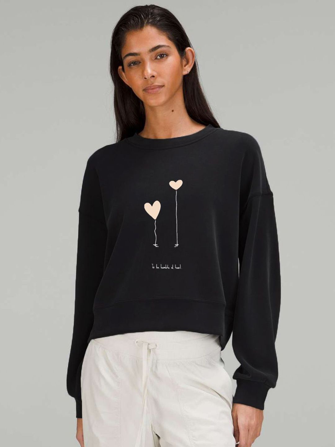 Kotty Women Graphic Printed Full Sleeve Sweatshirt