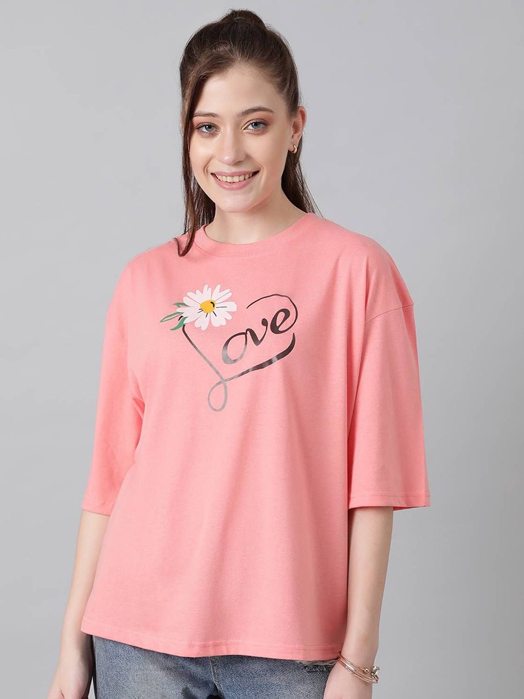 Kotty Women Comfort Floral Printed Cotton Casual Shirt