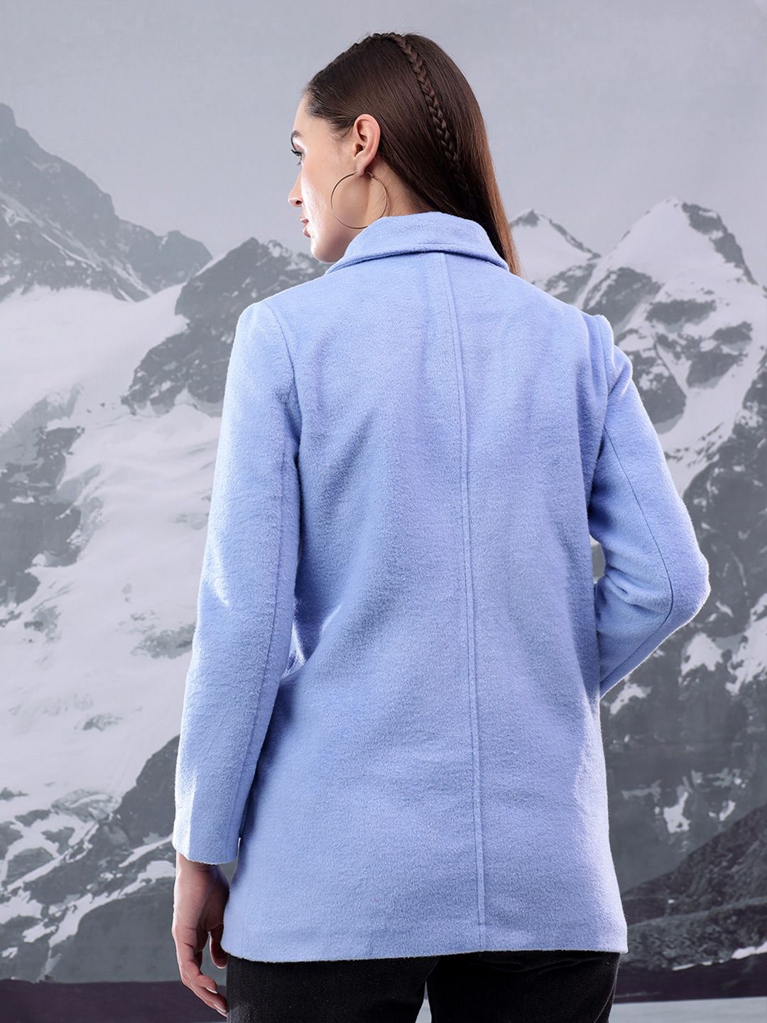 Kotty Women Notched Lapel Single-Breasted Overcoat