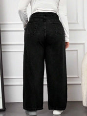 Kotty Women Straight Wide Fit Denim Jeans