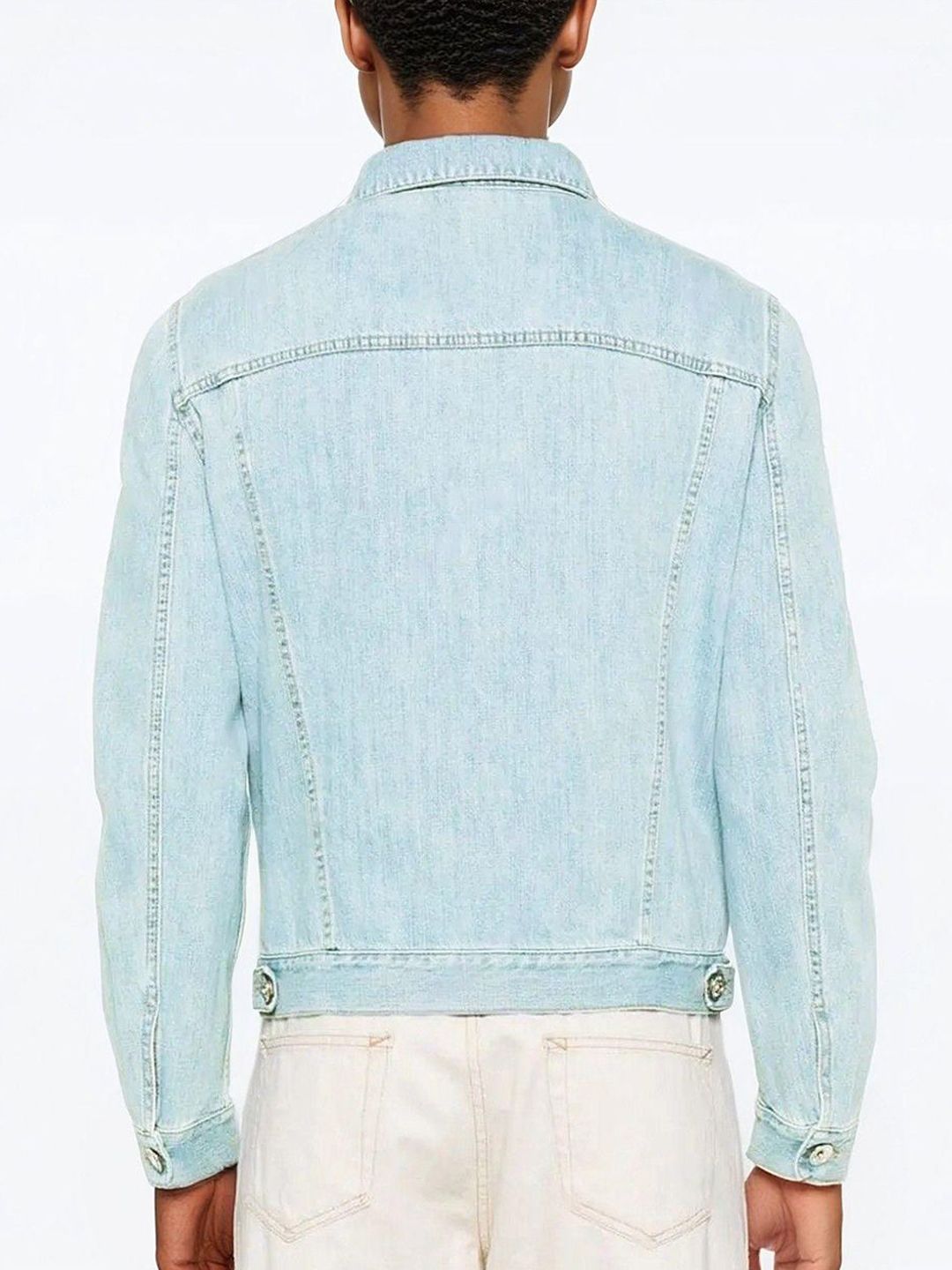 Kotty Men Solid Denim Jacket