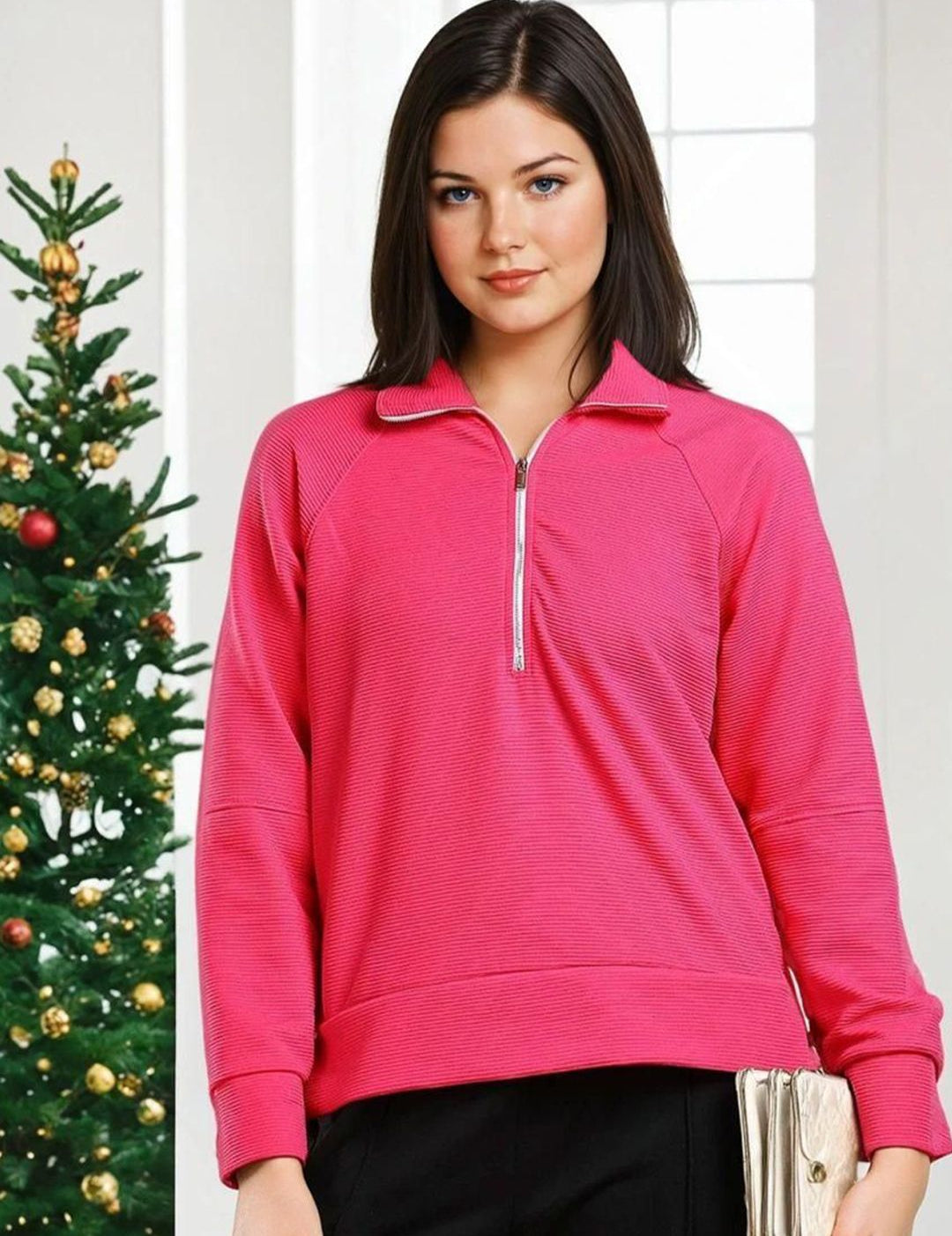 Kotty Women Shirt Collar Full Sleeve Sweatshirt