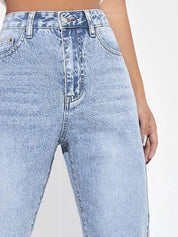 Kotty Women Straight Fit High-Rise Stretchable Jeans