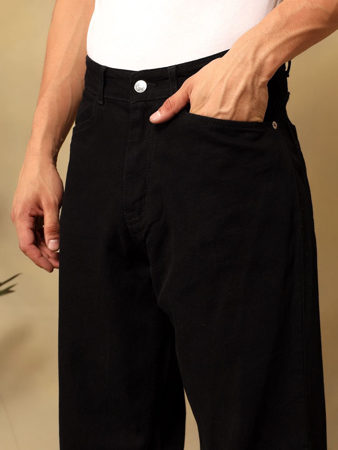 Kotty Men Regular Fit Mid-Rise Cotton Stretchable Jeans