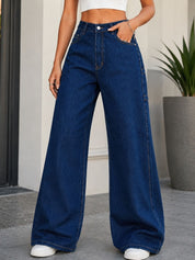 Kotty Women Jean Straight Fit High-Rise Stretchable Cargo Jeans