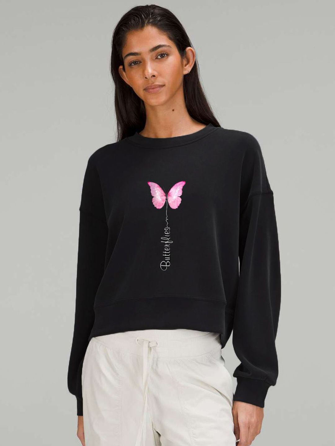 Kotty Women Graphic Printed Full Sleeve Sweatshirt