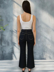 Kotty Women Regular Fit High-Rise Stretchable Boot-Cut Jeans