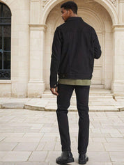 Kotty Men Solid Denim Jacket