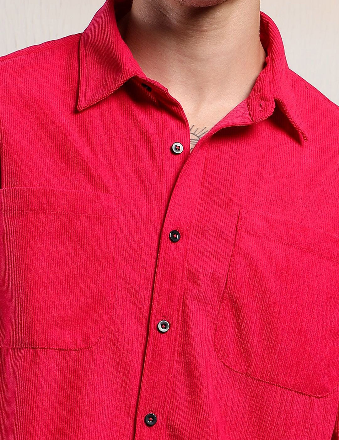 Kotty Men Sheer Casual Shirt