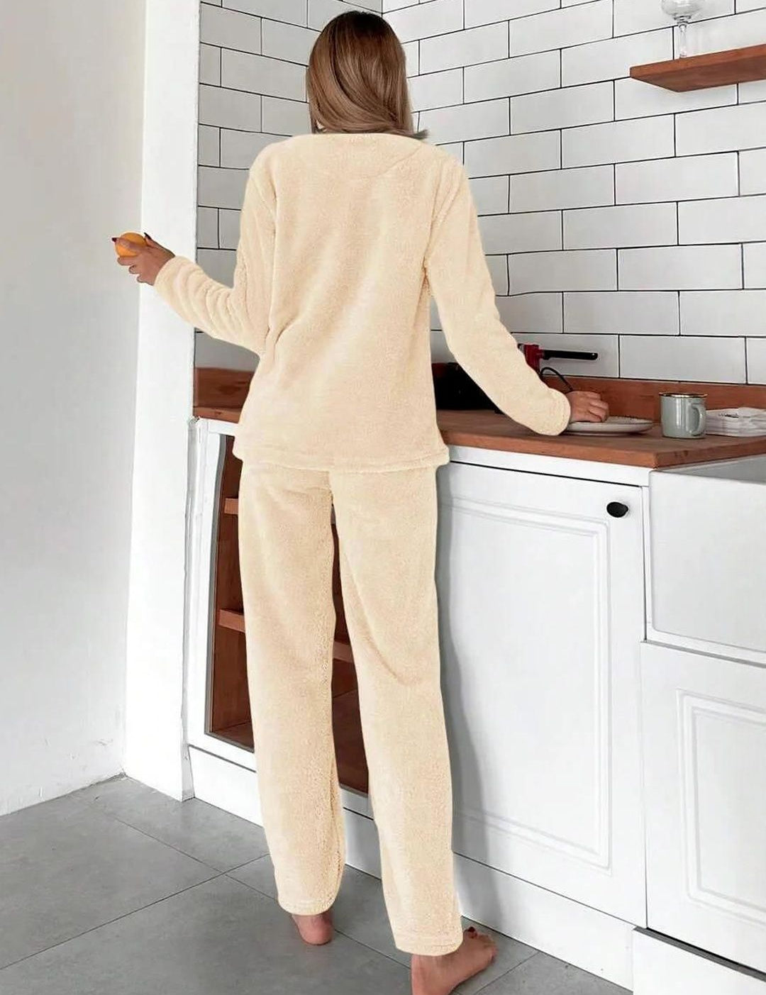 Kotty Round Neck Top With Pyjamas