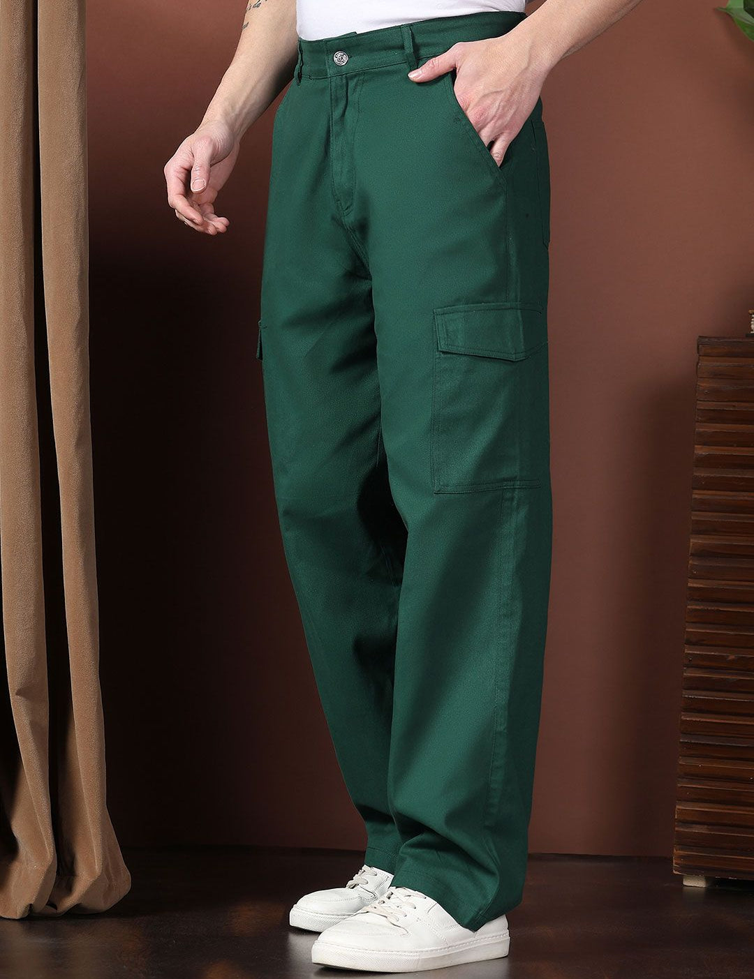 Kotty Men Relaxed Easy Wash Cargos Trousers