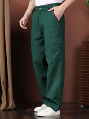 Kotty Men Relaxed Easy Wash Cargos Trousers