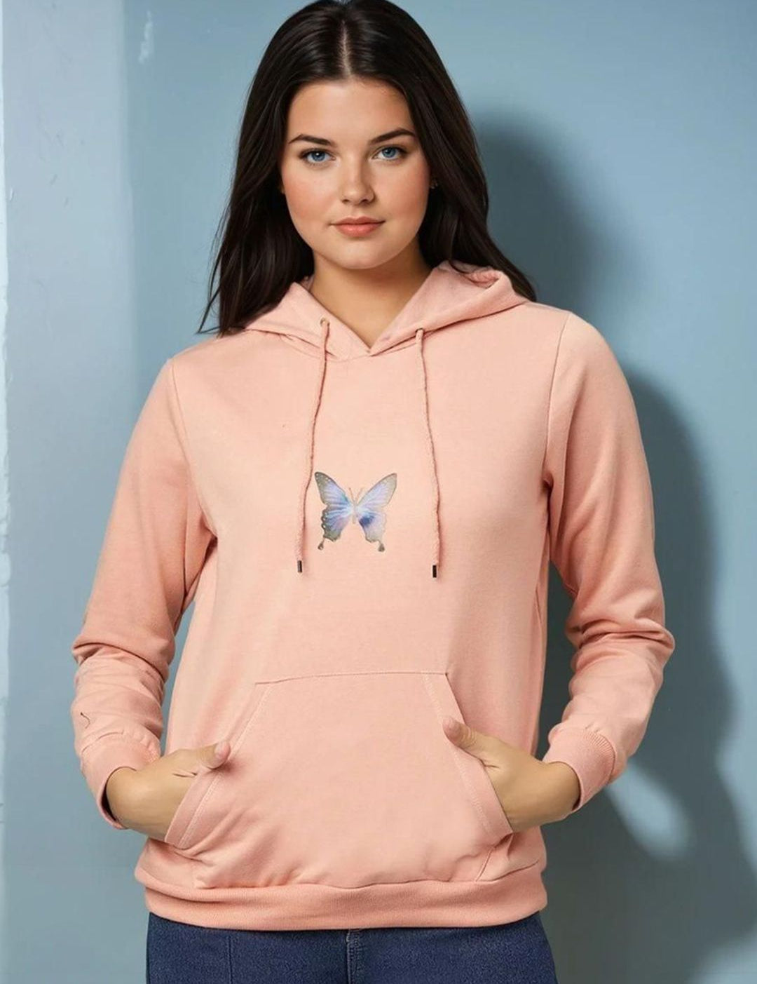 Kotty Women Graphic Printed Hooded Sweatshirt