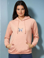 Kotty Women Graphic Printed Hooded Sweatshirt