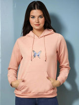 Kotty Women Graphic Printed Hooded Sweatshirt