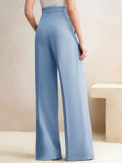 Kotty Women Relaxed Fit High-Rise Easy Wash Pleated Trousers