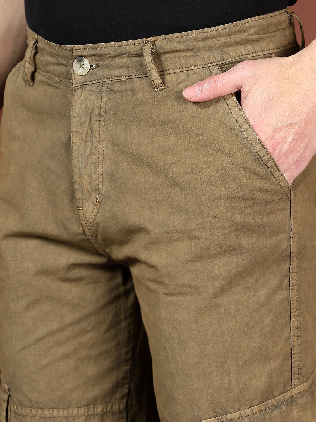 Kotty Men Relaxed Easy Wash Cargos Trousers