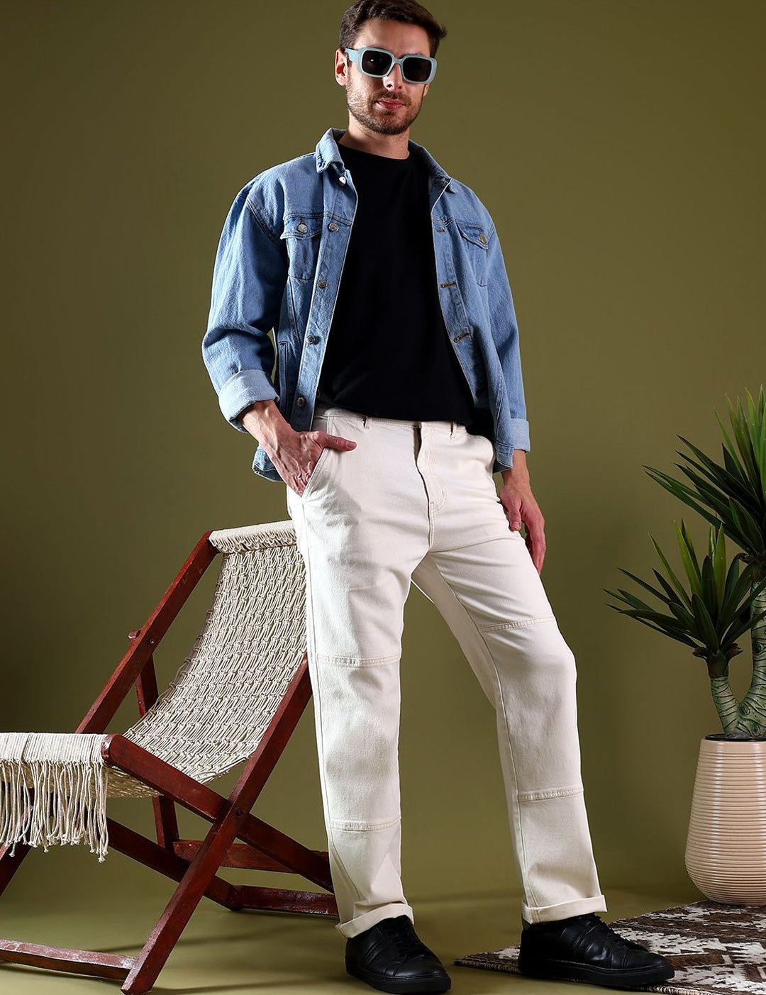 Kotty Men Jean Low-Rise Light Fade Stretchable Jeans