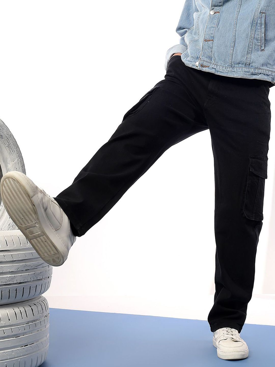 Kotty Men Comfort Regular Fit Mid-Rise Stretchable Jeans