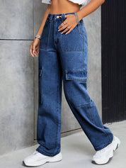 Kotty Women Straight Fit High-Rise Stretchable Jeans