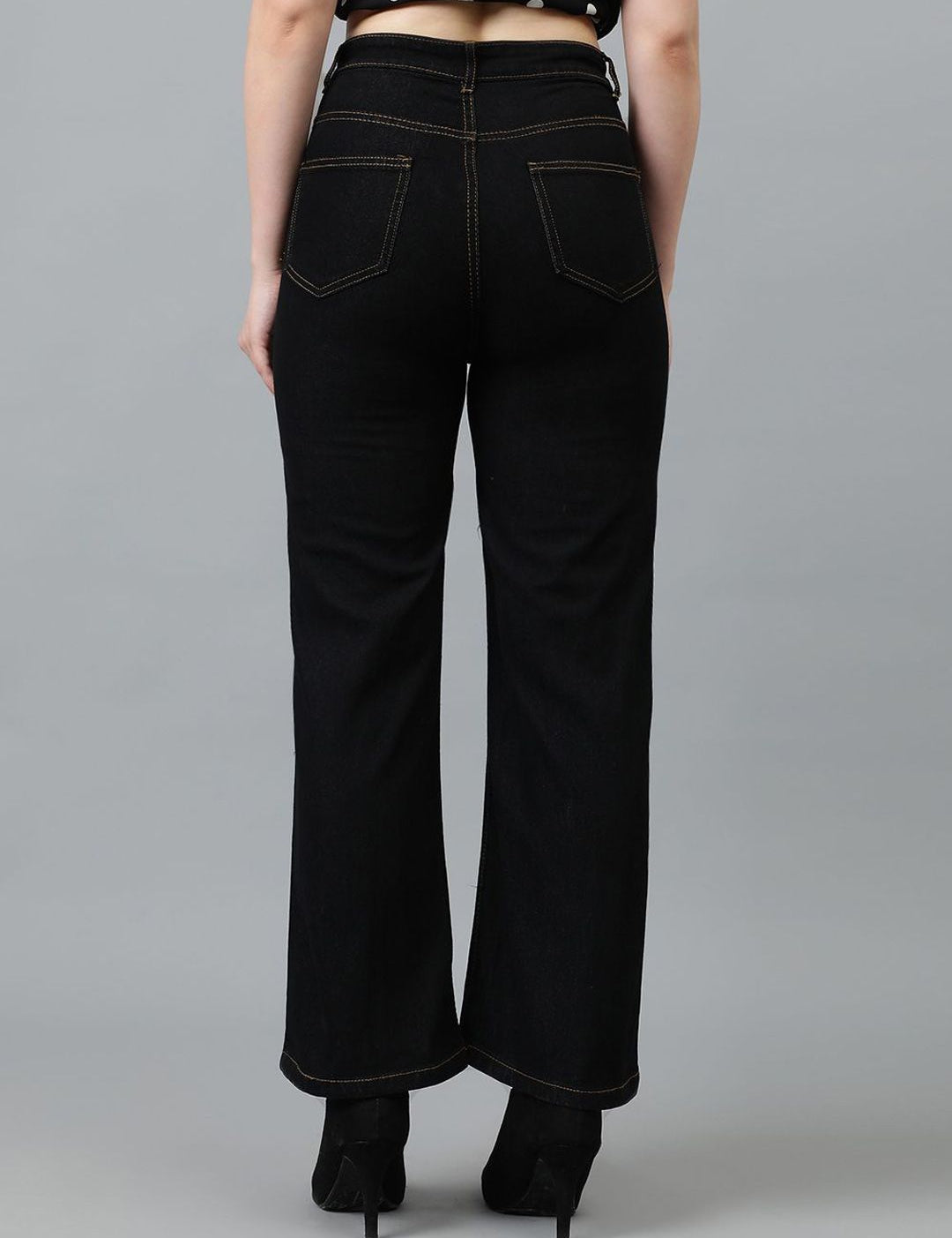 Kotty Women Wide Leg High-Rise Stretchable Jeans