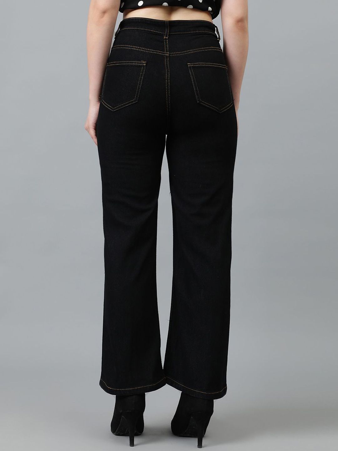 Kotty Women Wide Leg High-Rise Stretchable Jeans