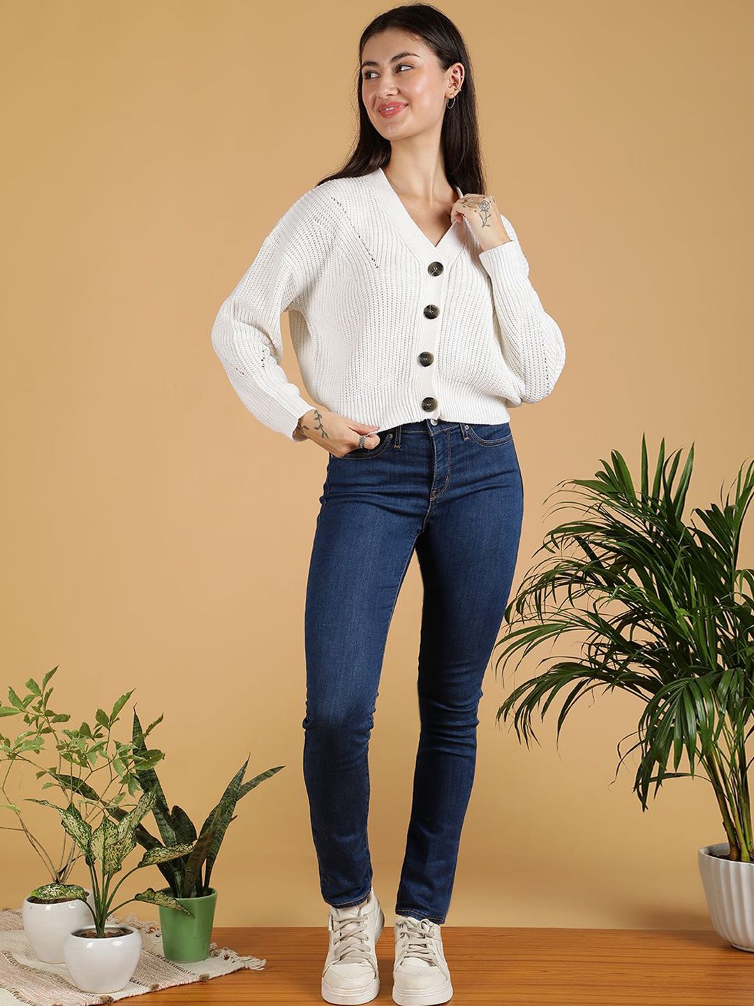 Kotty Women Crop Cardigan