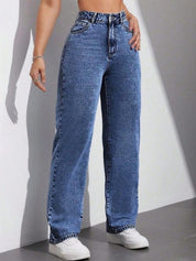 Kotty Women Jean Straight Fit Mid-Rise Jeans