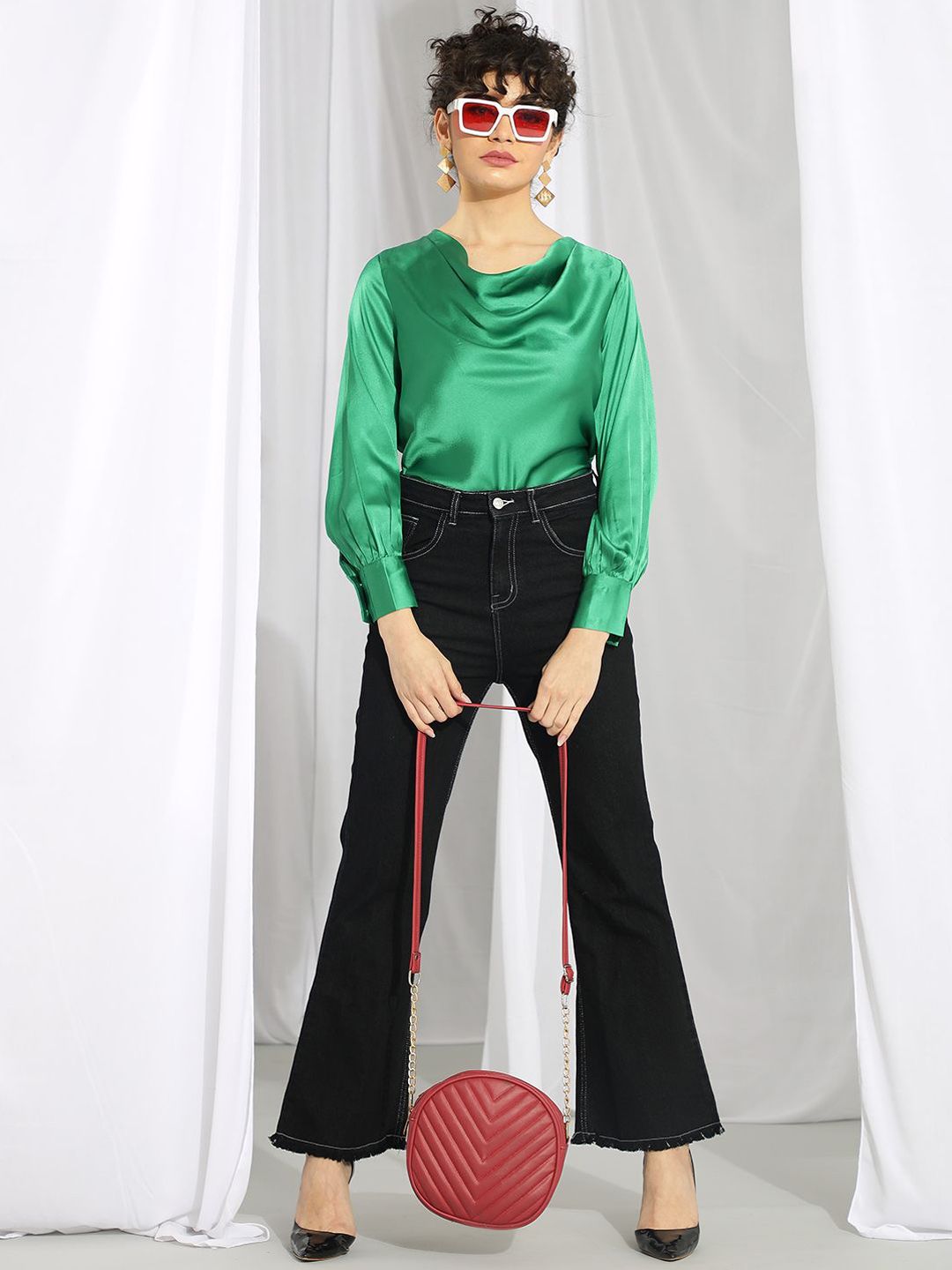 Kotty Women Bootcut High-Rise Stretchable Jeans