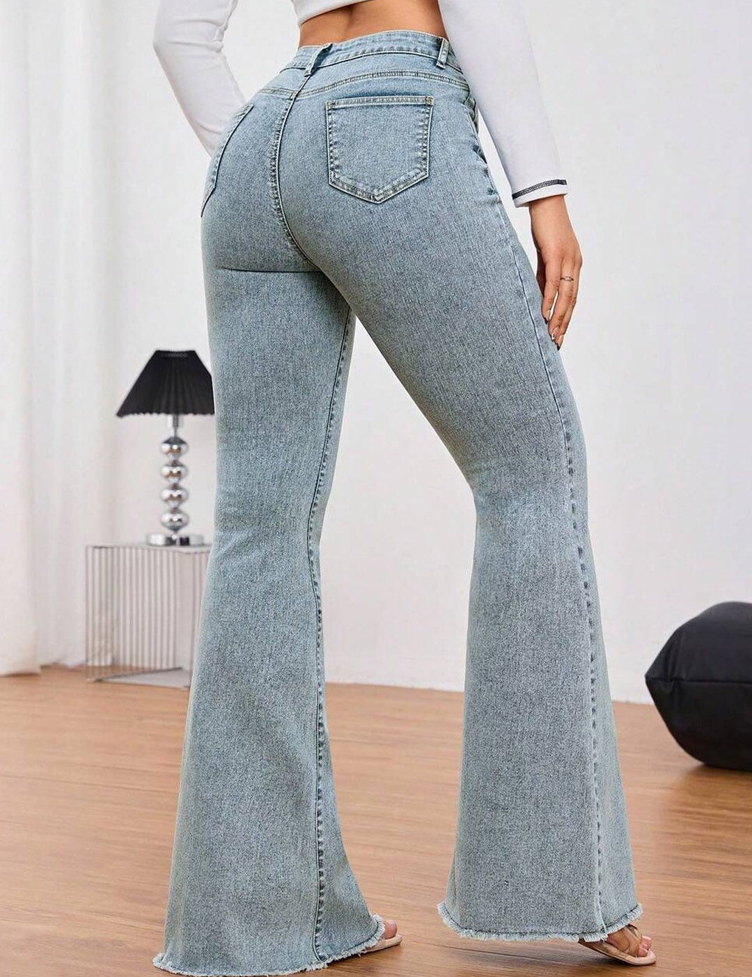 Kotty Women Bootilicious Bootcut High-Rise Cotton Jeans