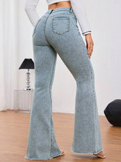 Kotty Women Bootilicious Bootcut High-Rise Cotton Jeans